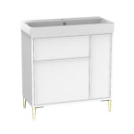 Arlington Floor Standing Unit - 800mm, Matt White