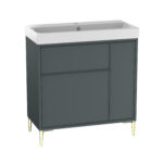 Arlington Floor Standing Unit - 800mm, Viridian Green