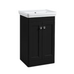 Marston Floor Standing Unit - 500mm, Matt Black