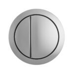 Solution Round Dual Flush Button - Chrome