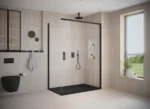 ILI Hinged Door Silver With Clear Glass - 900mm