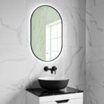 Finn LED Mirror - 500mm, Black
