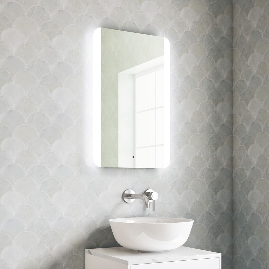 mlmijan45_cold_carrara_wt Jane LED Mirror - Image 1