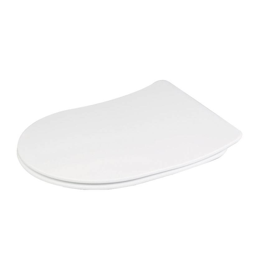 mltsdt_closed DT Toilet Seat - Slim D Shaped Soft Close Quick Release Seat - Image 1