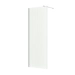 Emmi Wetroom Panel 8mm - Glass Only - 800mm, Fluted
