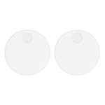 White Hinge Covers for D Shape & Oval Seats